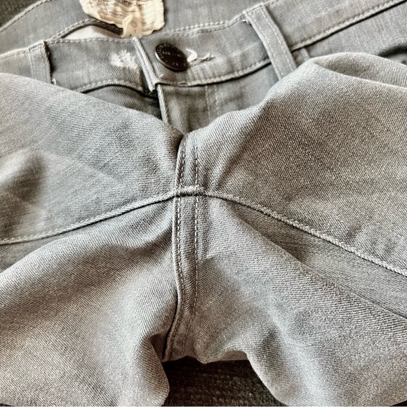 Current/Elliot The Stiletto Gray Distressed Raw Hem Skinny Jeans - Picture 9 of 11